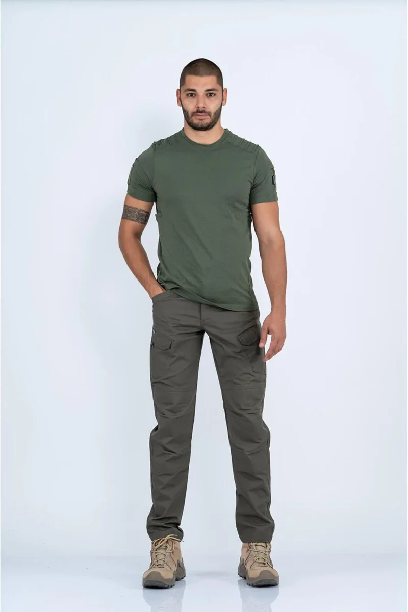 Combat Tactical Outdoor Taktik Pantolon Ripstop Çok Cepli Kargo Pantolonu - 501 - Haki