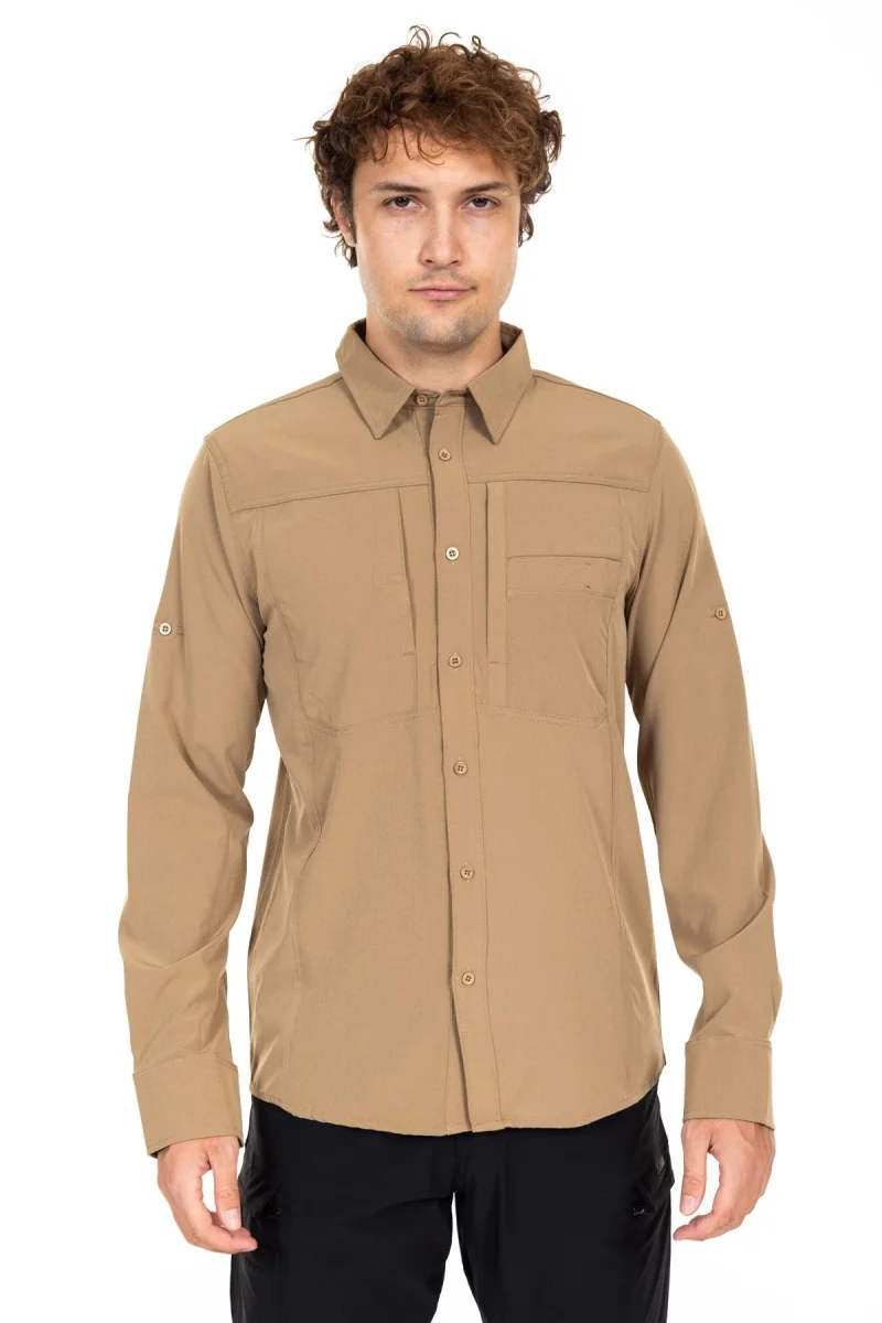 Genel Markalar 312 Likralı Esnek Taktik Outdoor Bej Gömlek